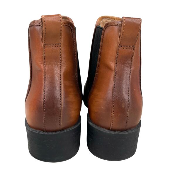 Steve Madden Dares Chelsea Boot Booties Cognac Brown 9.5 - Picture 3 of 9